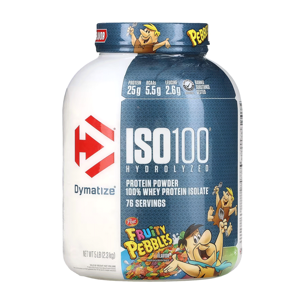 Dymatize Iso 100 Protein Powder Fruity Pebbles 2.3kg 5lb - osbshop.pk