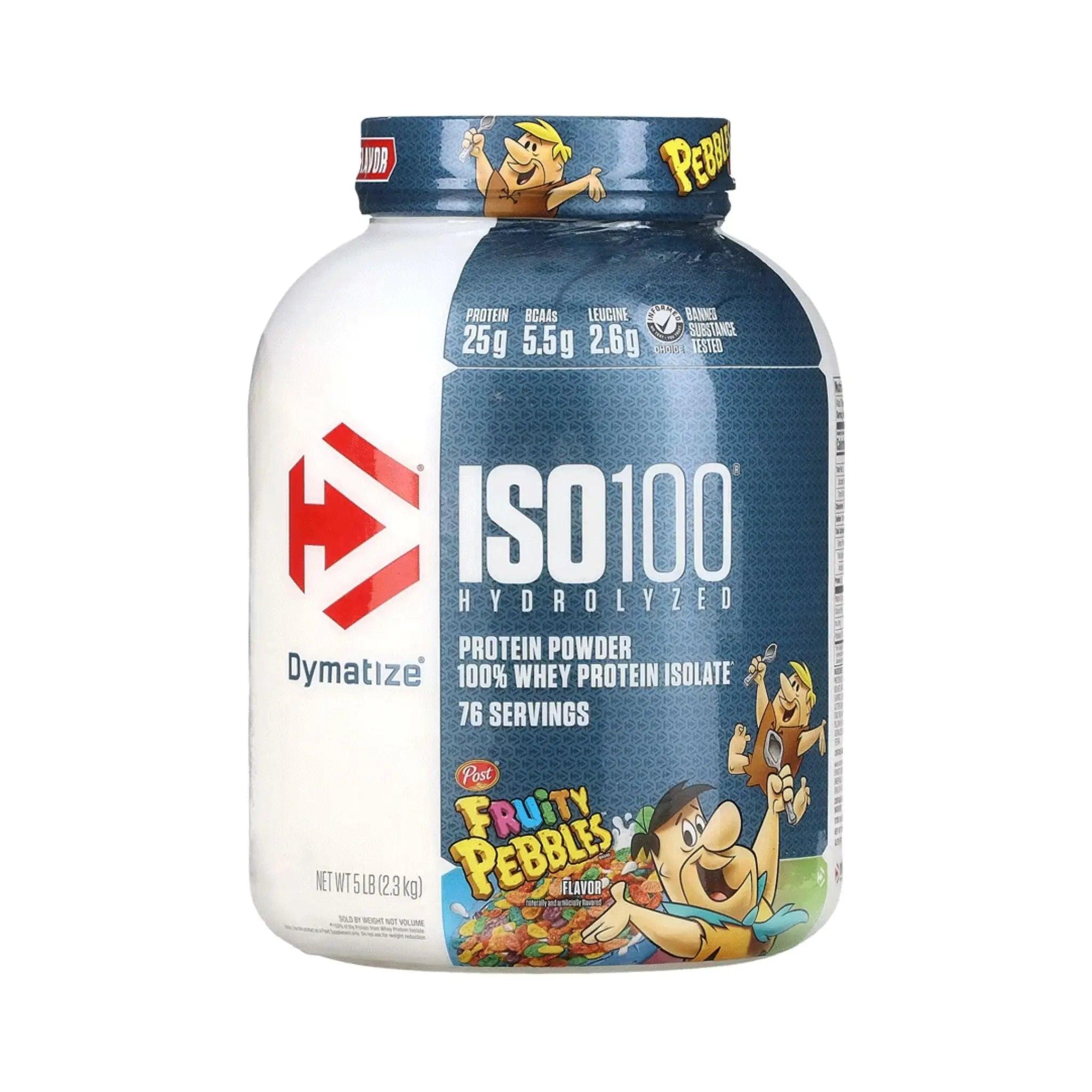 Dymatize Iso 100 Protein Powder Fruity Pebbles 2.3kg 5lb osbshop.pk
