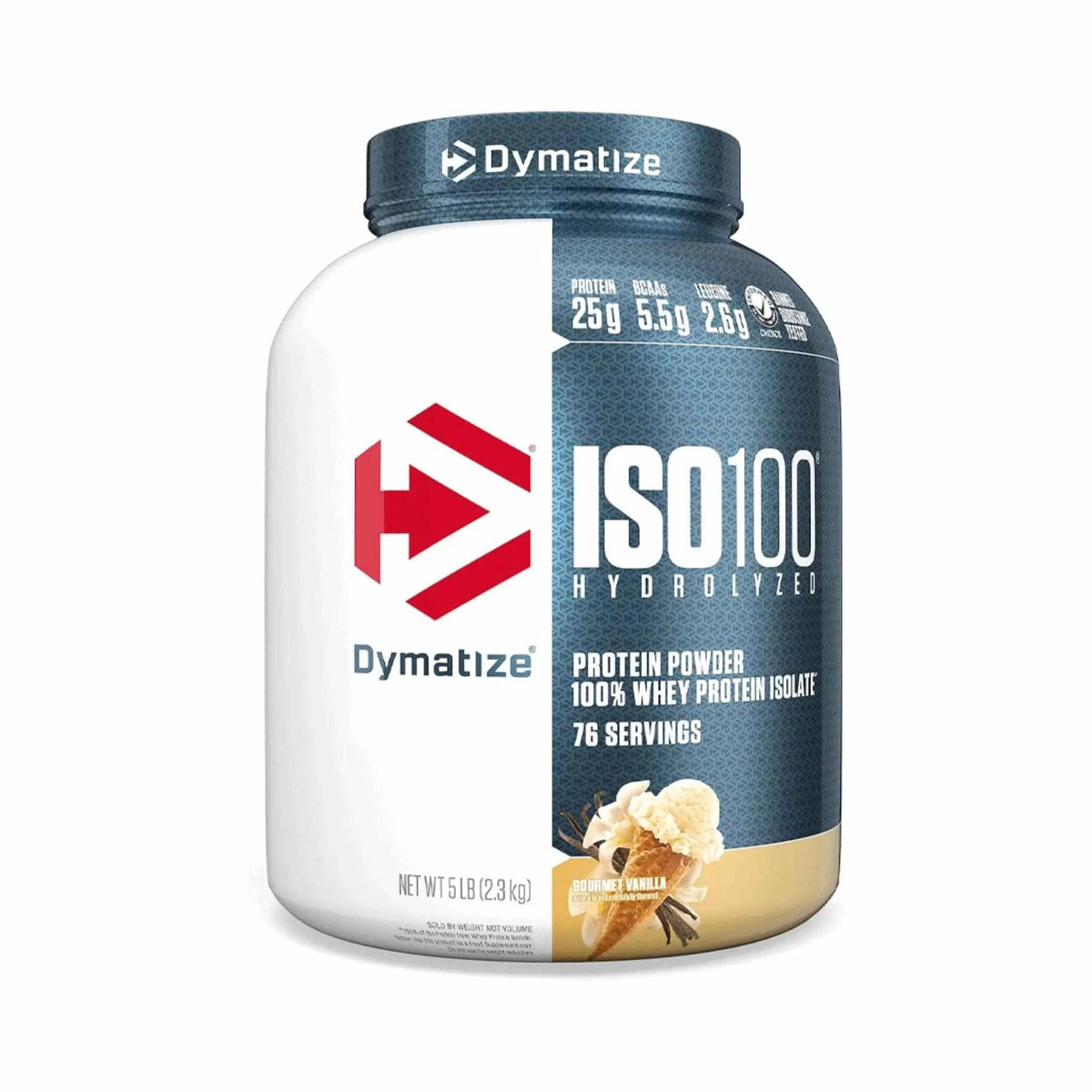 Dymatize Iso 100 Protein Powder Gourmet Vanilla 2.3kg 5 Lb - osbshop.pk