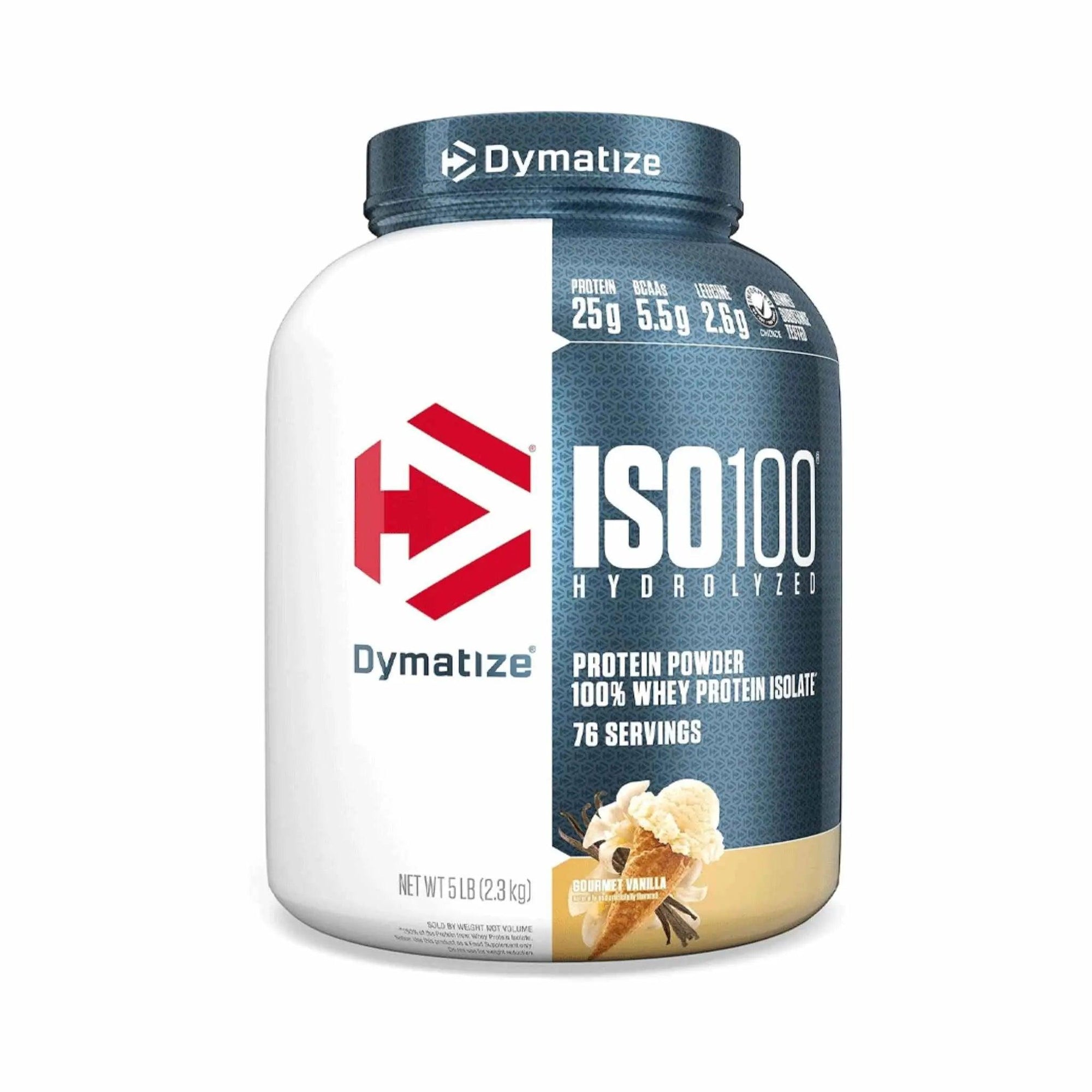 Dymatize Iso 100 Protein Powder Gourmet Vanilla 2.3kg 5 Lb - osbshop.pk
