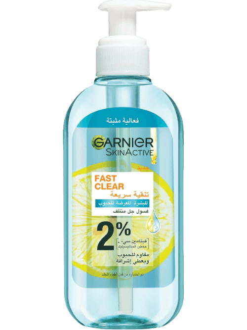 Garnier SkinActive Fast Clear Gel Face Wash With Salicylic Acid, 200ml osbshop.pk