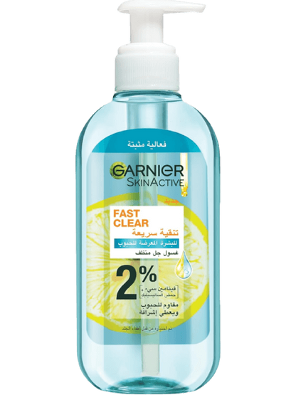 Garnier SkinActive Fast Clear Gel Face Wash With Salicylic Acid, 200ml