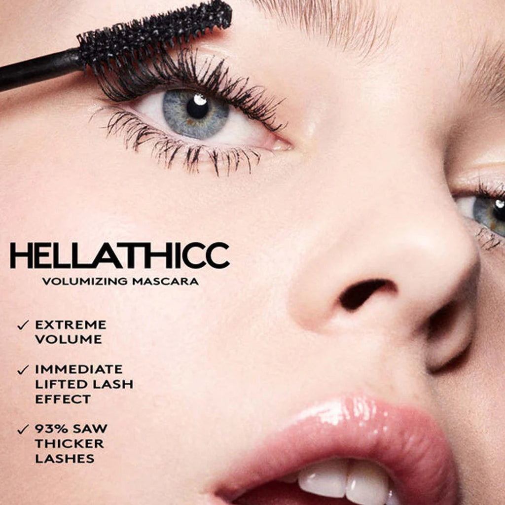 Fenty Beauty Hella Thicc Volumizing Mascara Cuz I’m Black Mini 6.5ml osbshop.pk