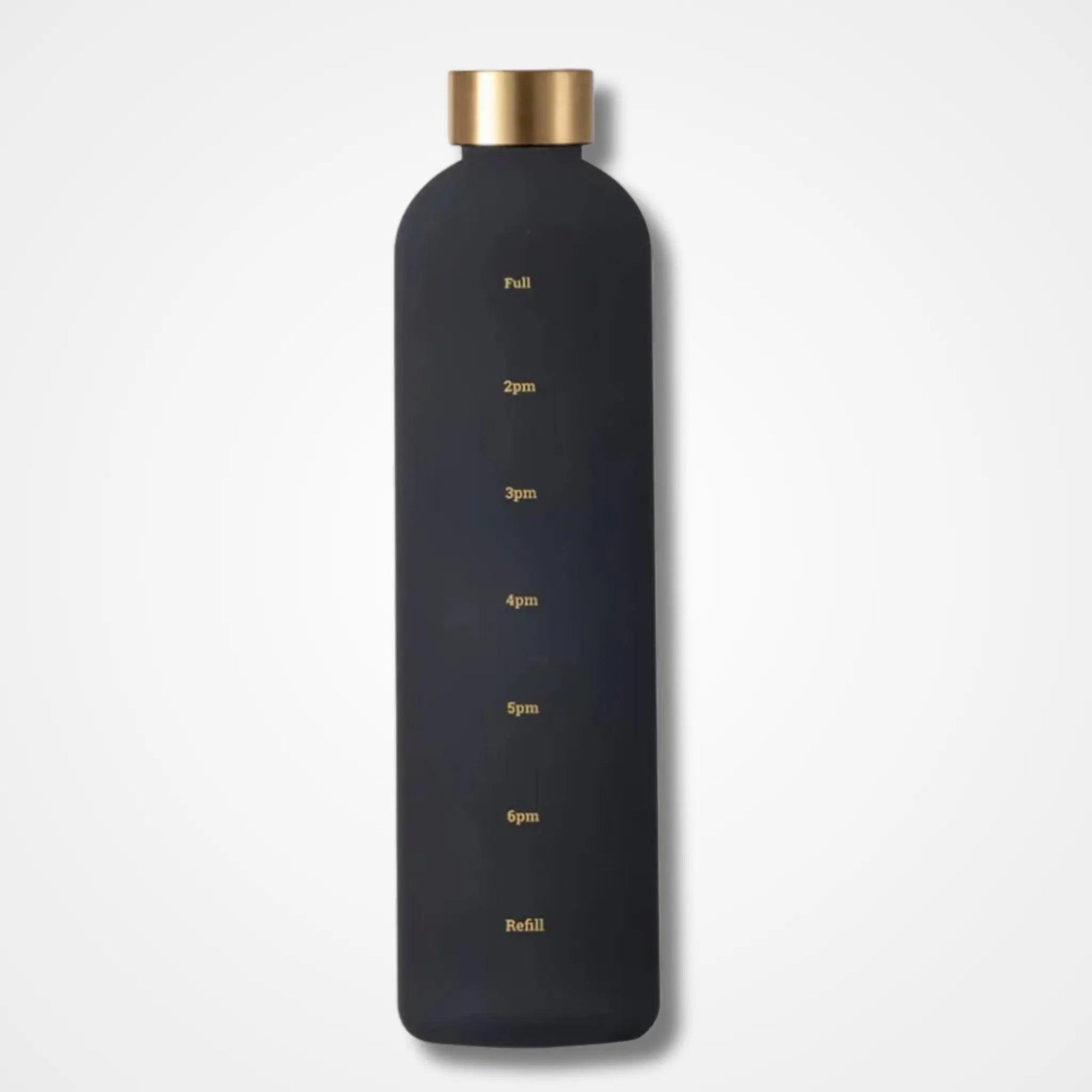 Frosted 1 Litre Motivational Bottle with Golden cap Premium - osbshop.pk