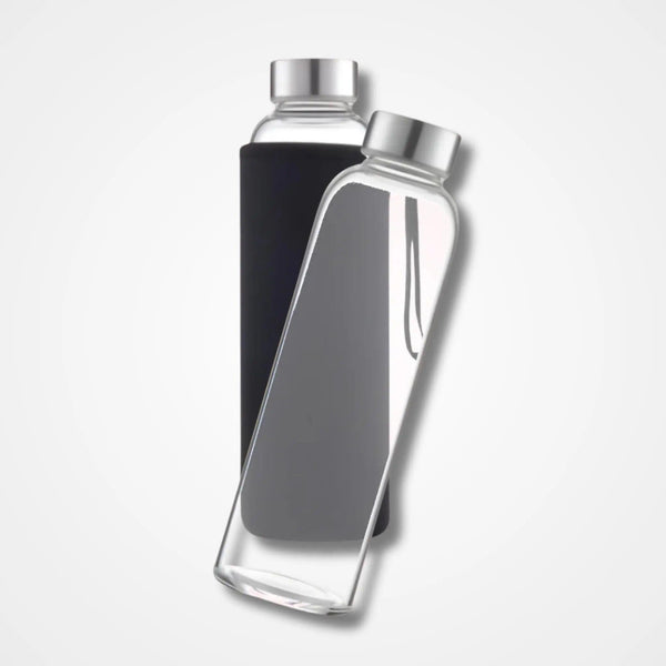 Glass Bottle with Pouch
