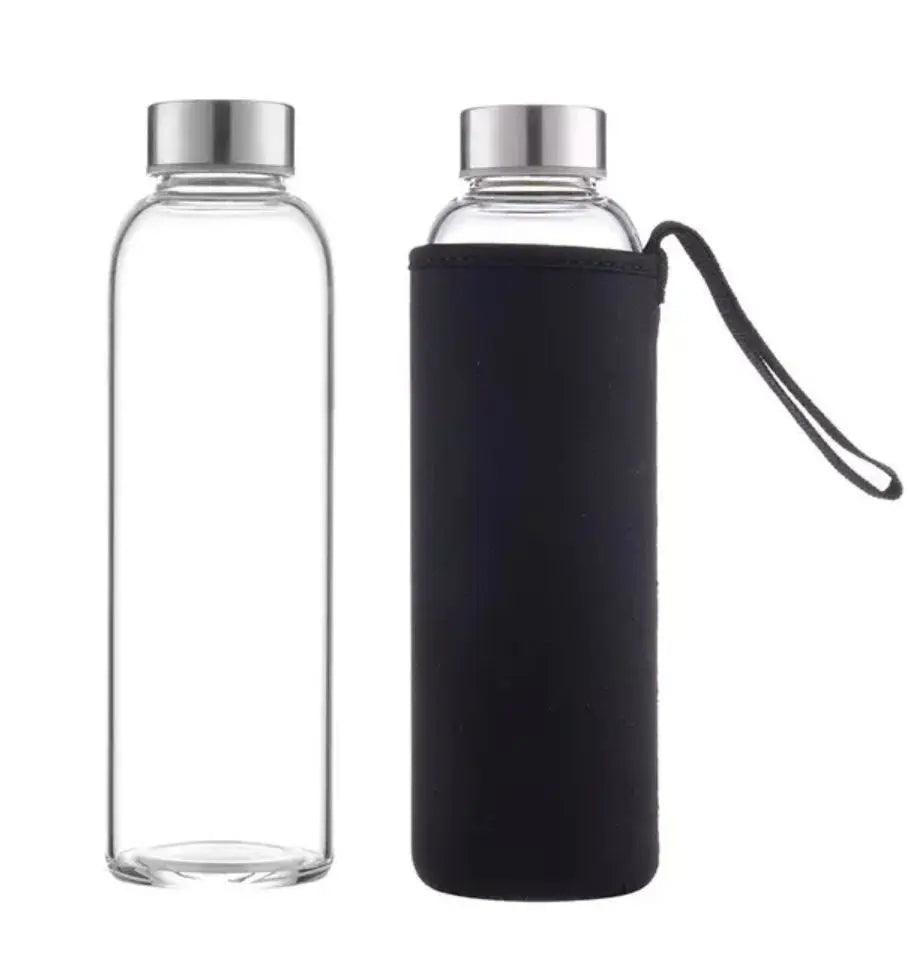 Glass Bottle with Pouch - osbshop.pk