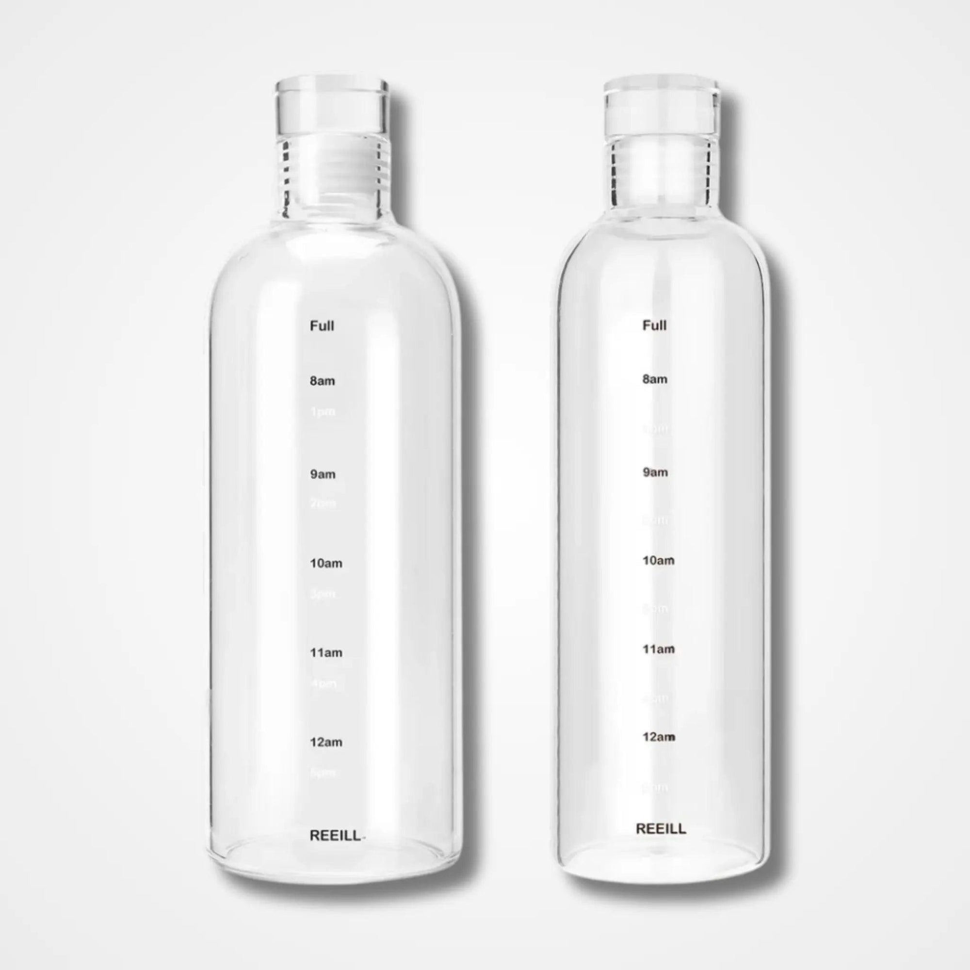 Glass Water Bottle With Time Marker - osbshop.pk