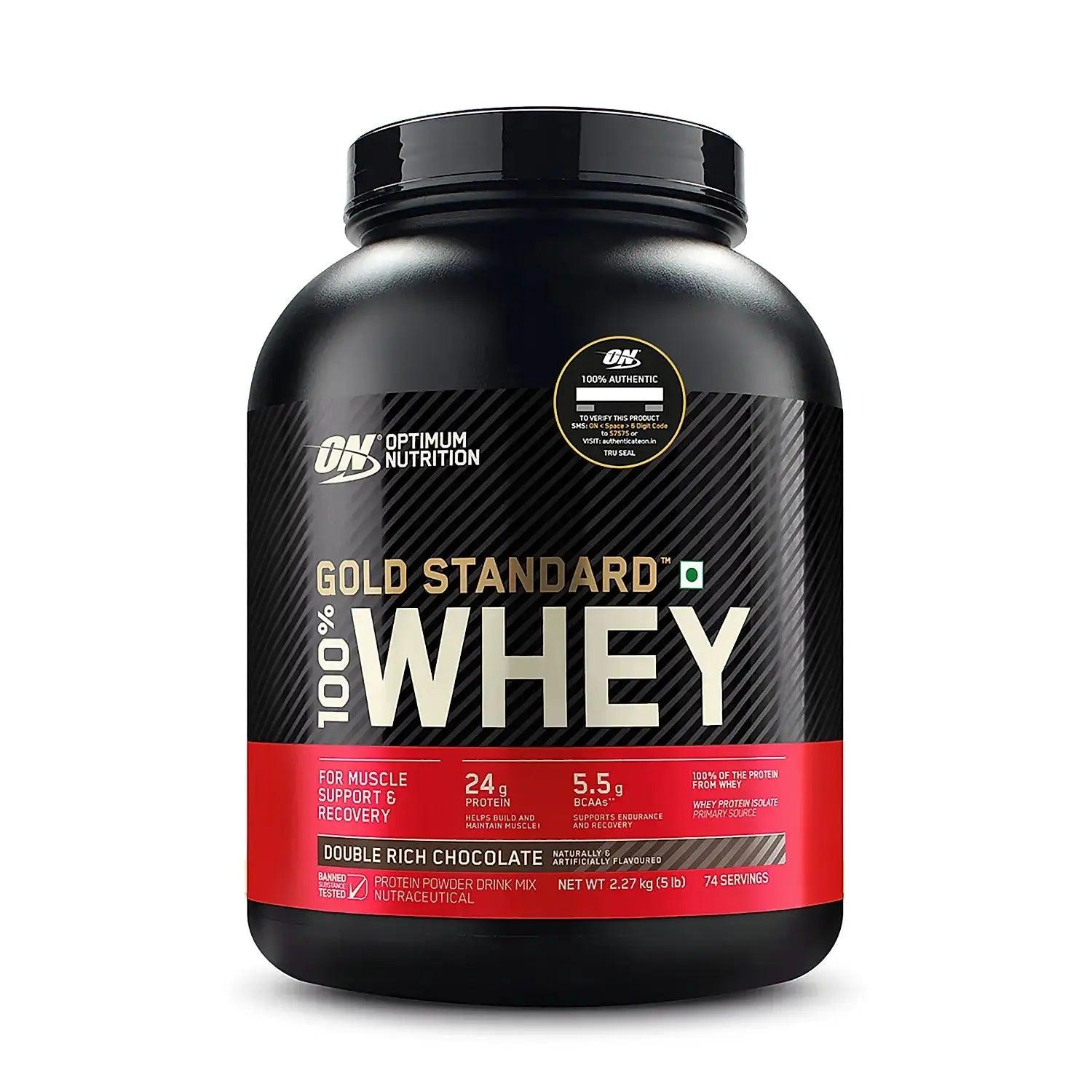 Gold Standard 100% Whey Protein Powder | Double Rich Chocolate | 5 lbs - osbshop.pk