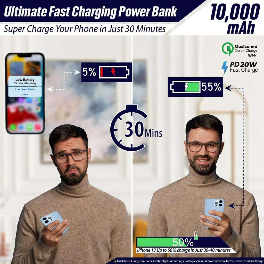 Hube 3-In-1 Wirless 10,000 MAh Power - osbshop.pk