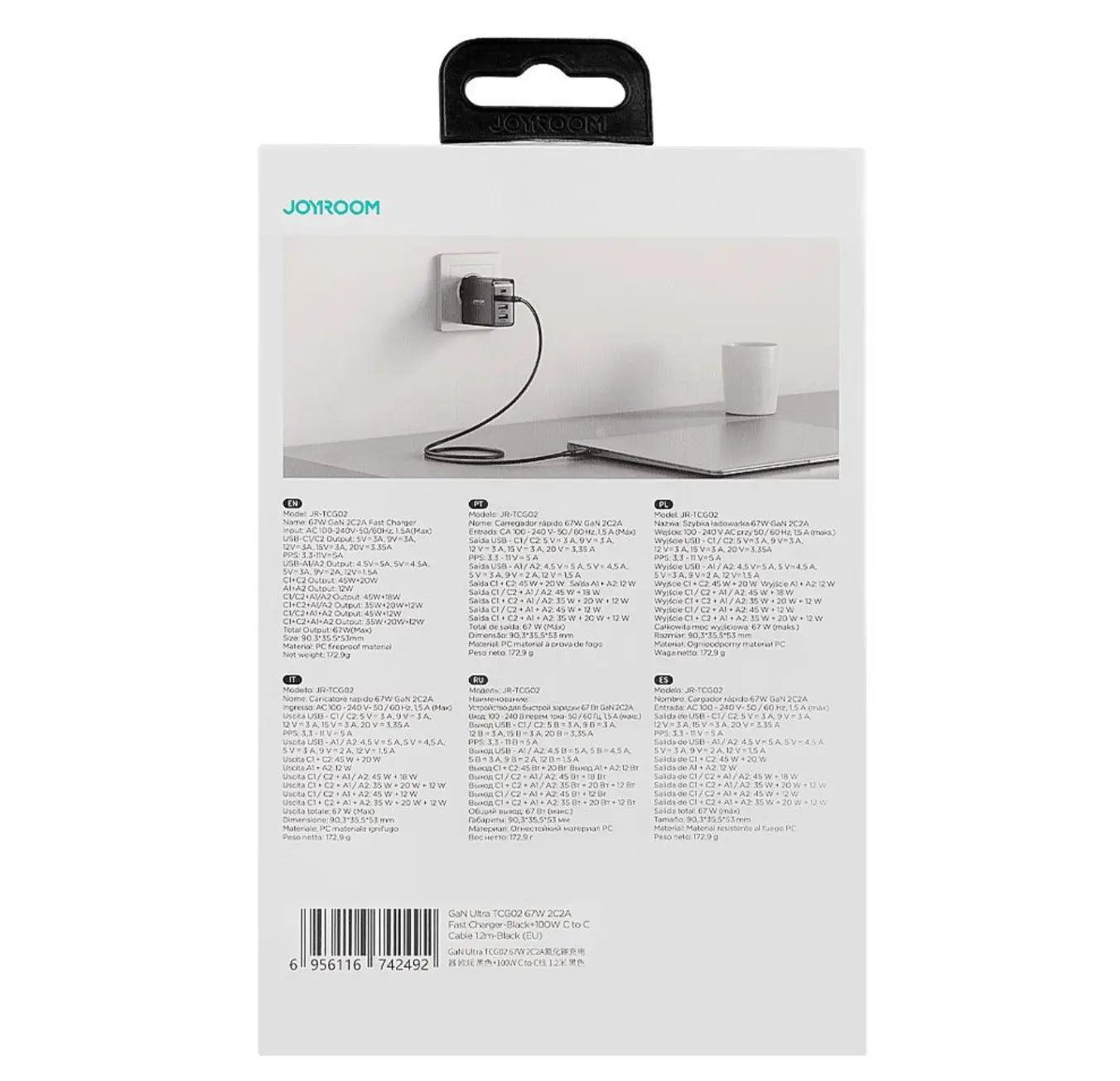 Joyroom 67W Gan Ultra Fast Charger Kit - osbshop.pk
