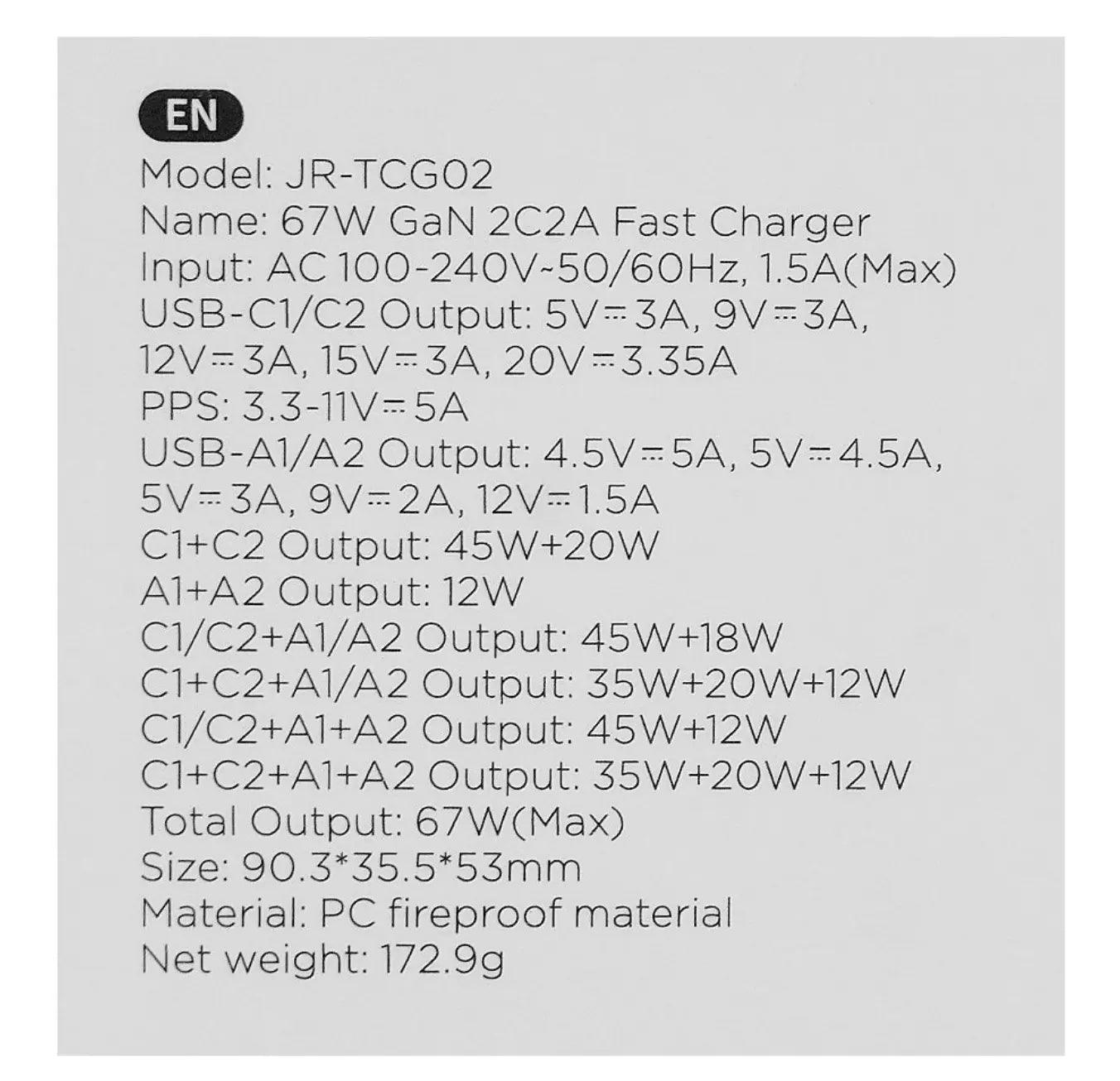 Joyroom 67W Gan Ultra Fast Charger Kit - osbshop.pk