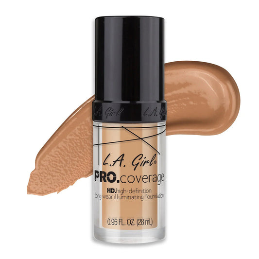 L.A Girl Pro Hd Long Wear Illuminating Foundation Fair GLM644 Natural