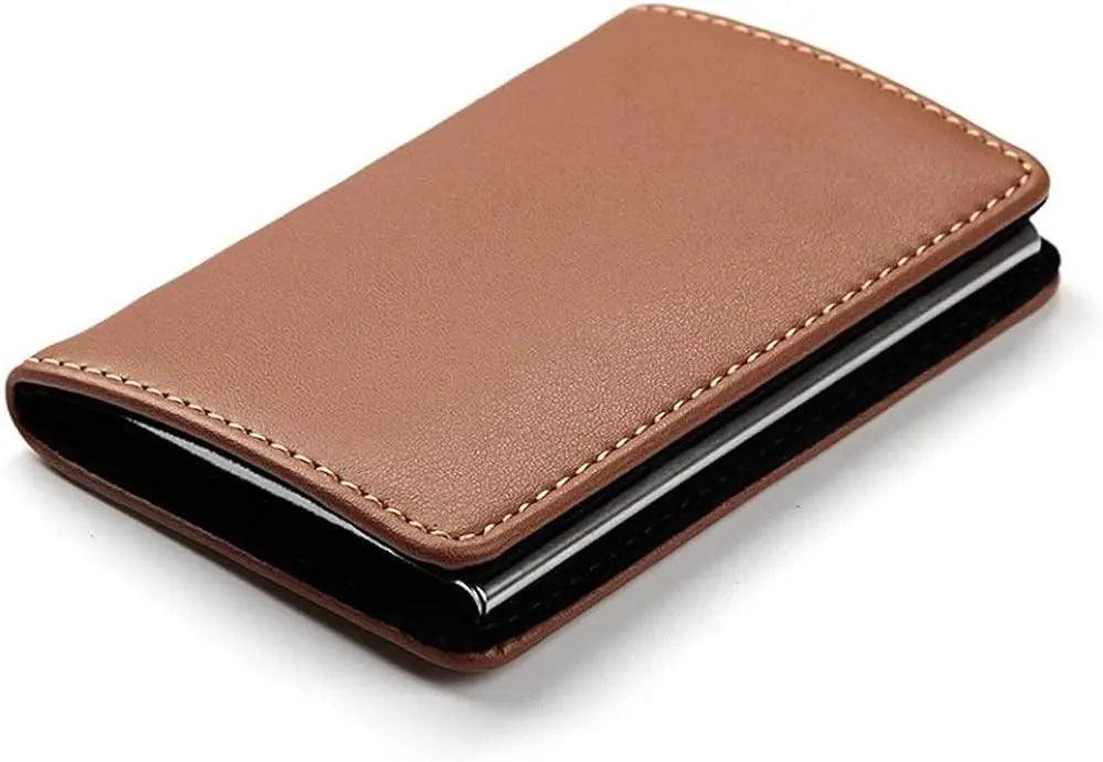 Leather Card Holder Steel Inside - osbshop.pk