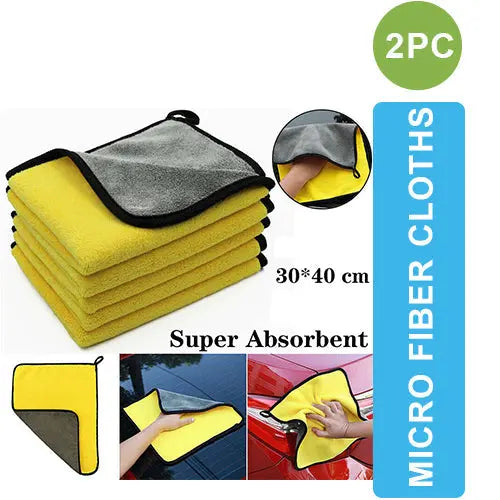 Micro Fiber Cloth 2Pcs One Stop Bazar