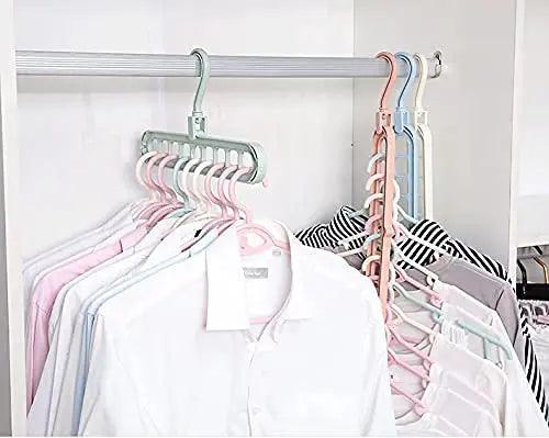 Multi Hanger Anti-Skid Plastic 360 Degree Swivel Hook - osbshop.pk