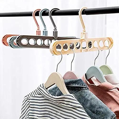 Multi Hanger Anti-Skid Plastic 360 Degree Swivel Hook - osbshop.pk
