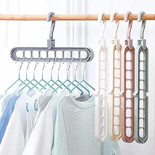 Multi Hanger Anti-Skid Plastic 360 Degree Swivel Hook - osbshop.pk