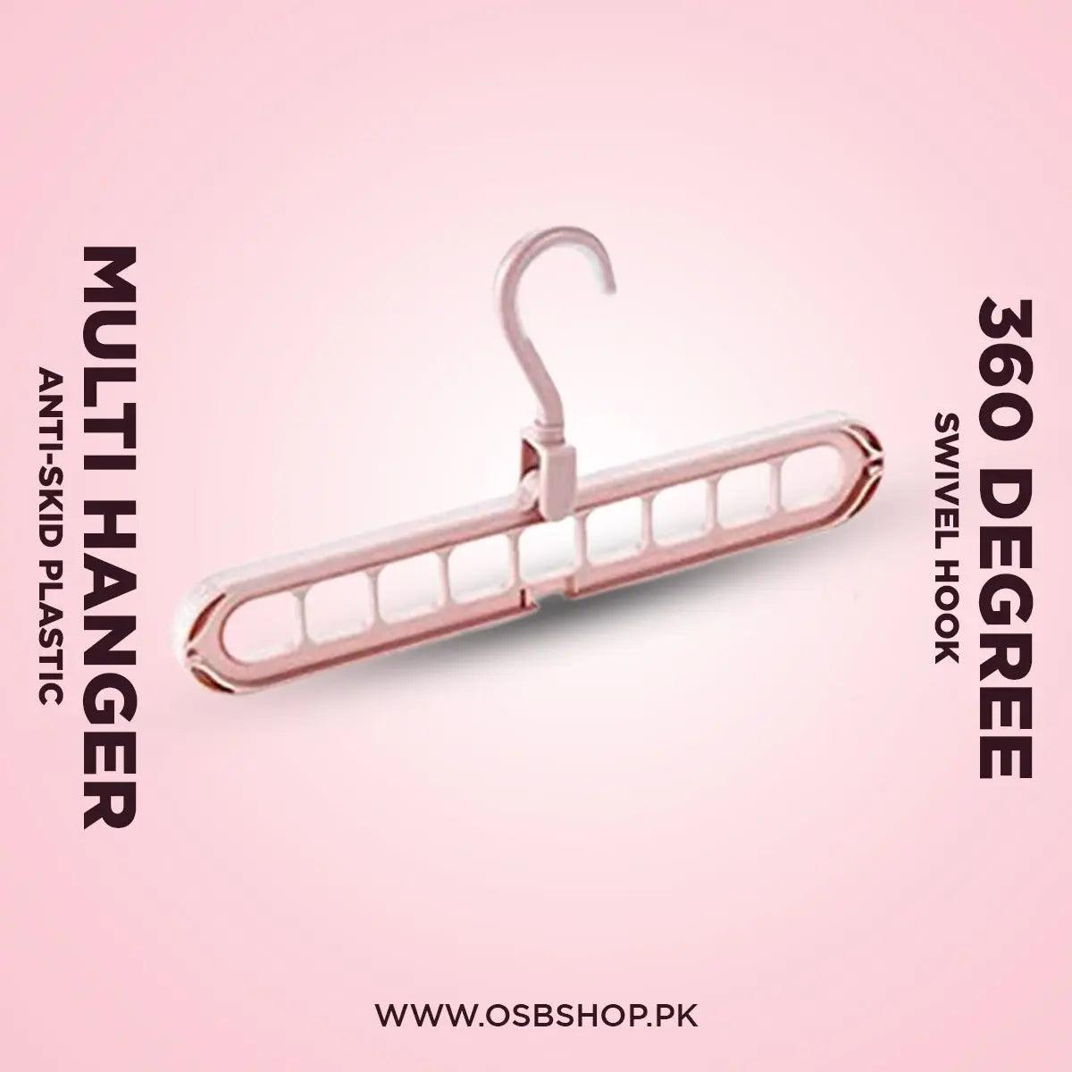 Multi Hanger Anti-Skid Plastic 360 Degree Swivel Hook - osbshop.pk