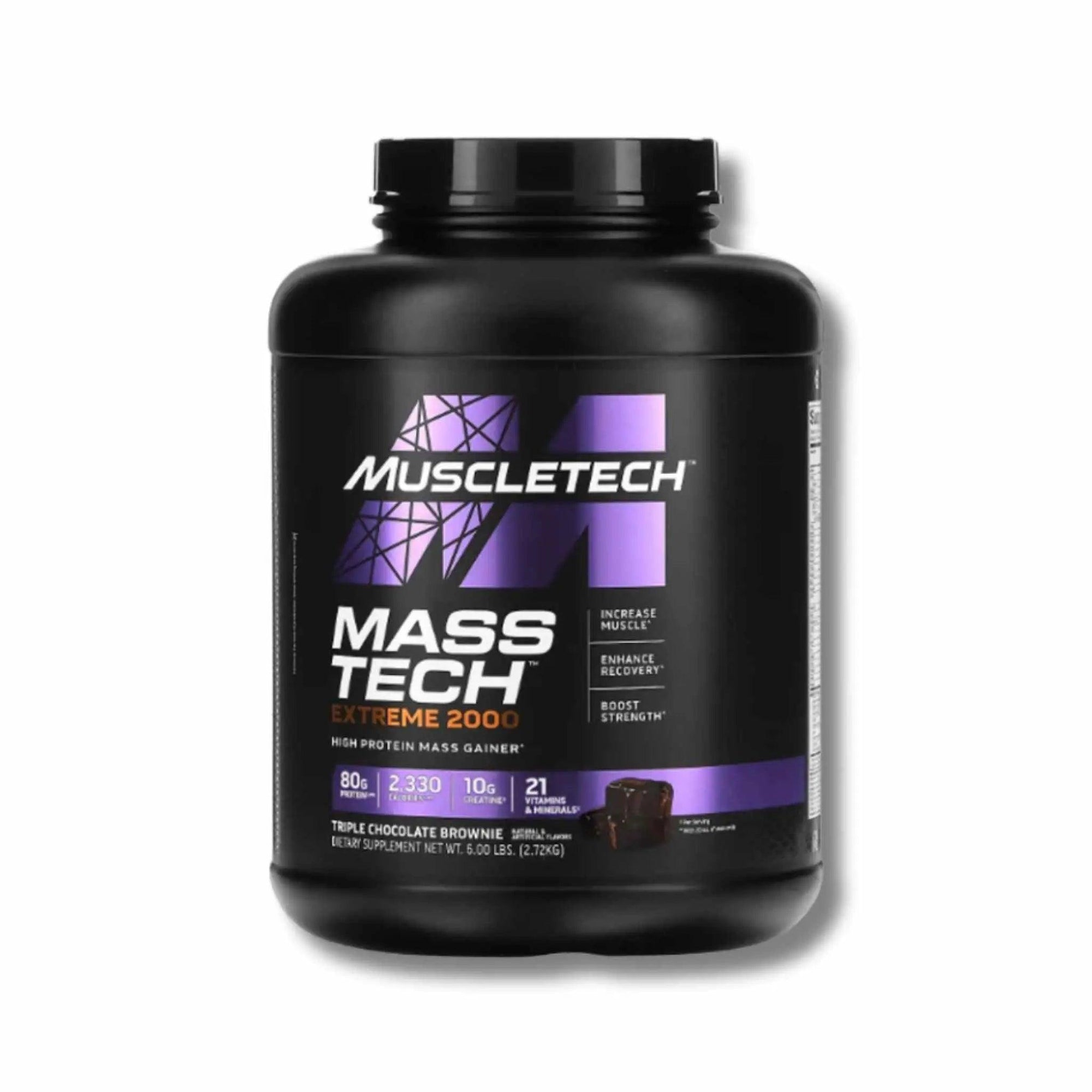 Muscletech Mass Tech Extreme Triple Chocolate Brownie 2.72kg 6lb - osbshop.pk