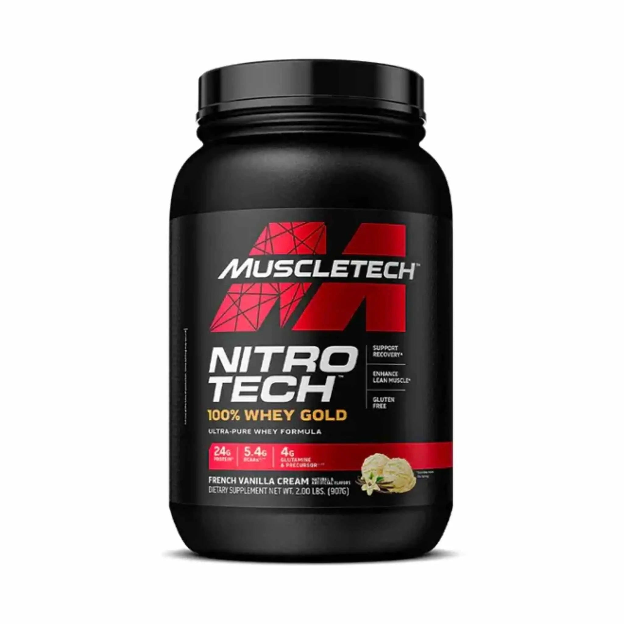 Muscletech Nitro Tech 100% Whey Glod French Vanilla Cream 2lb osbshop.pk