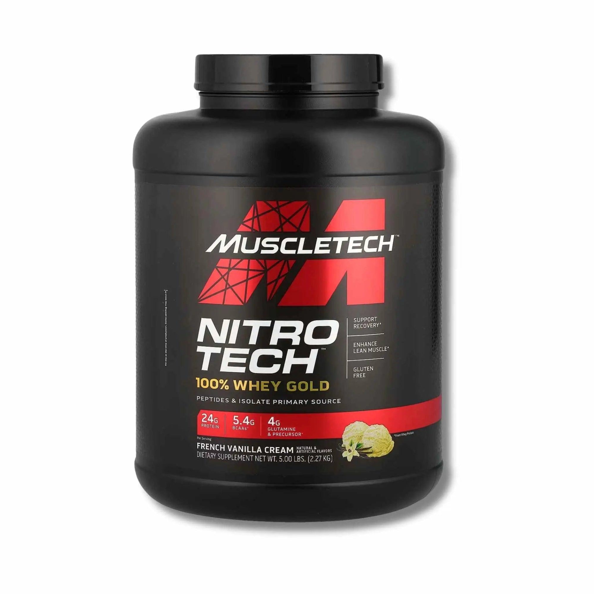 Muscletech Nitro Tech Whey Gold French Vanilla Cream 5lb - osbshop.pk