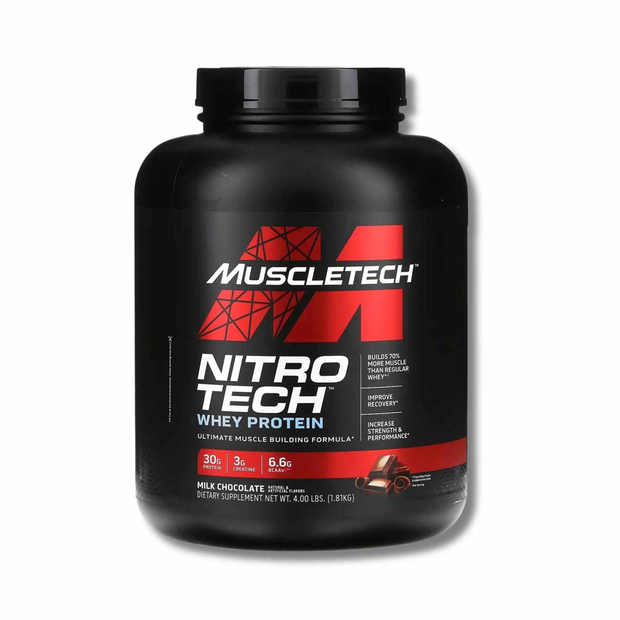 Muscletech Nitro Tech Whey Milk Chocolate 4lb - osbshop.pk