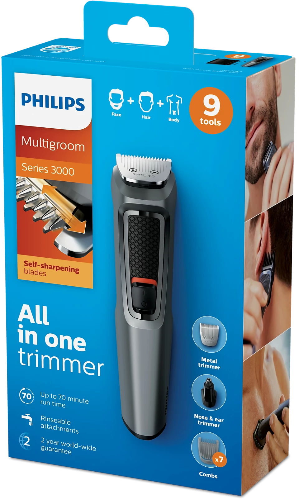 Philips Multigroom Series 3000 9-Piece, MG3747/13 osbshop.pk