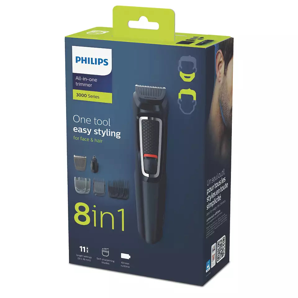 Philips Multigroom 8 Tools, Face, Nose/Ear & Hair, MG3730 osbshop.pk