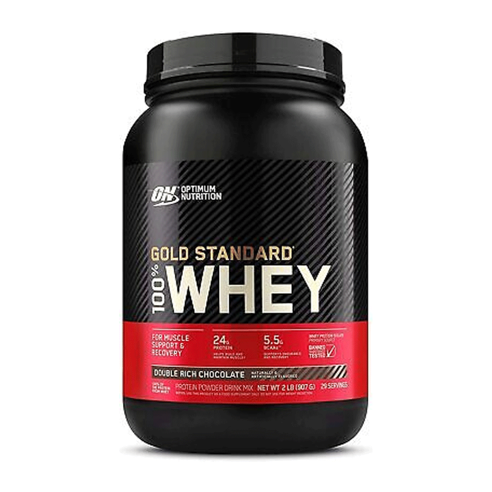 On Gold Standard Whey Protein Double Rich Chocolate 907g 2lb - osbshop.pk
