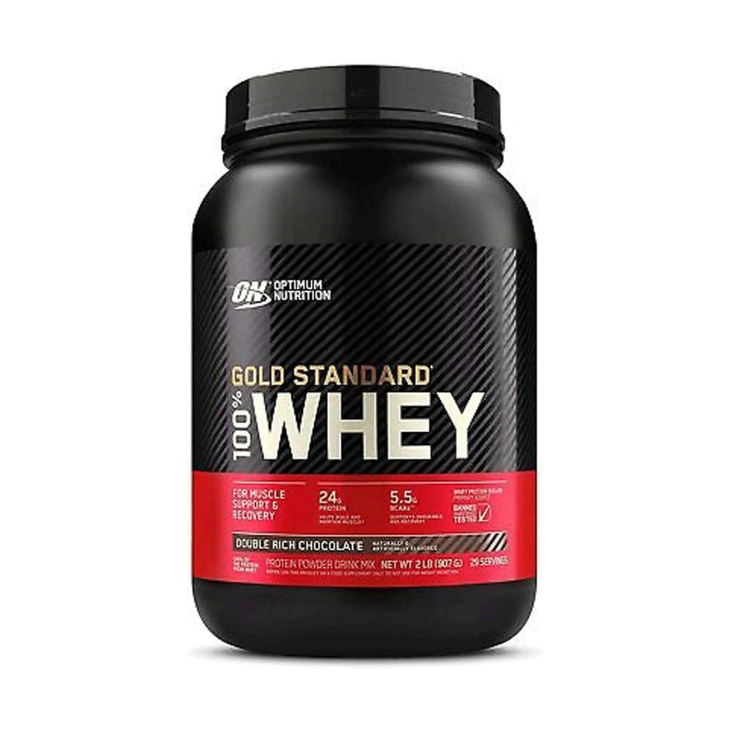On Gold Standard Whey Protein Double Rich Chocolate 907g 2lb - osbshop.pk