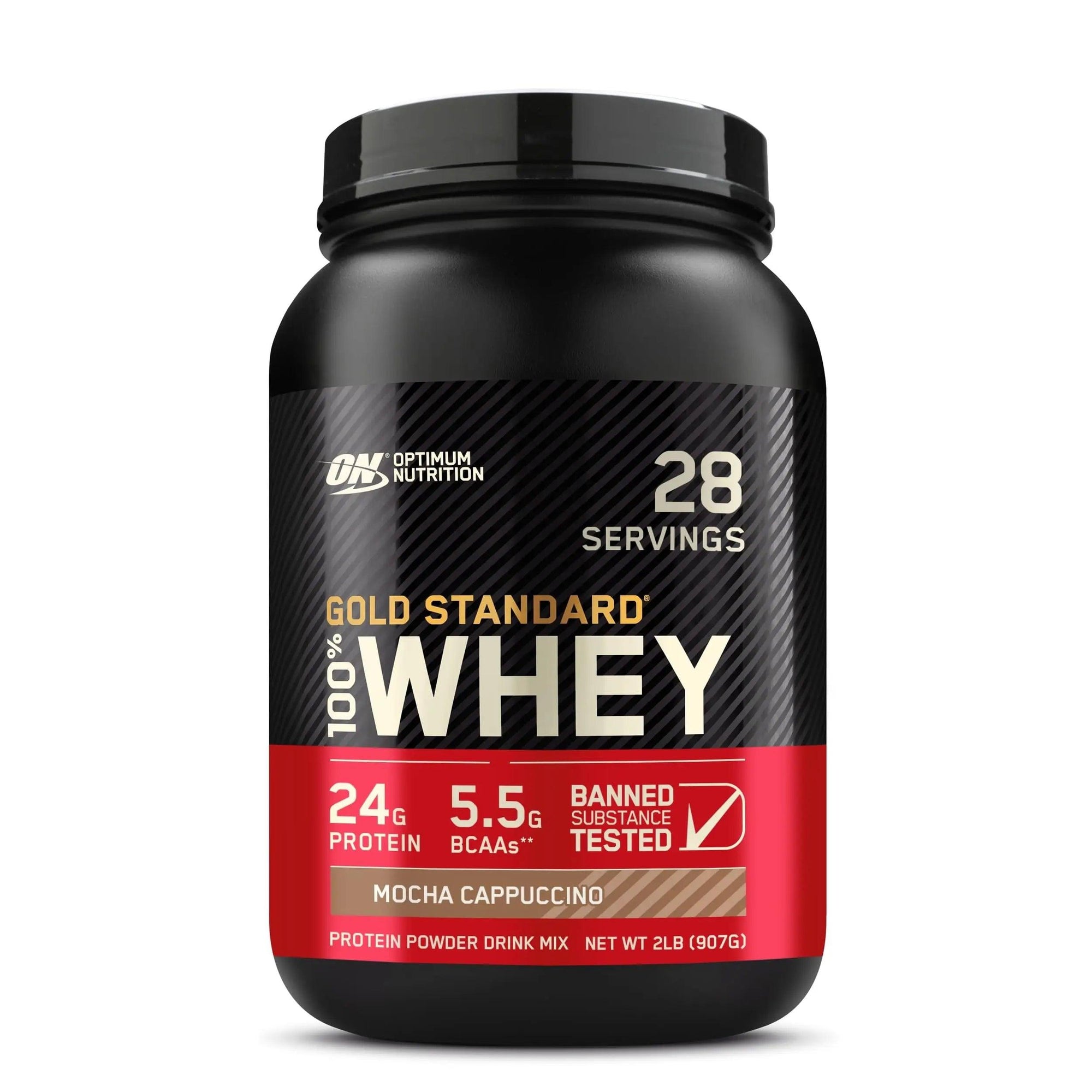 On Gold Standard Whey Protein Mocha Cappuccino 907g 2lb - osbshop.pk
