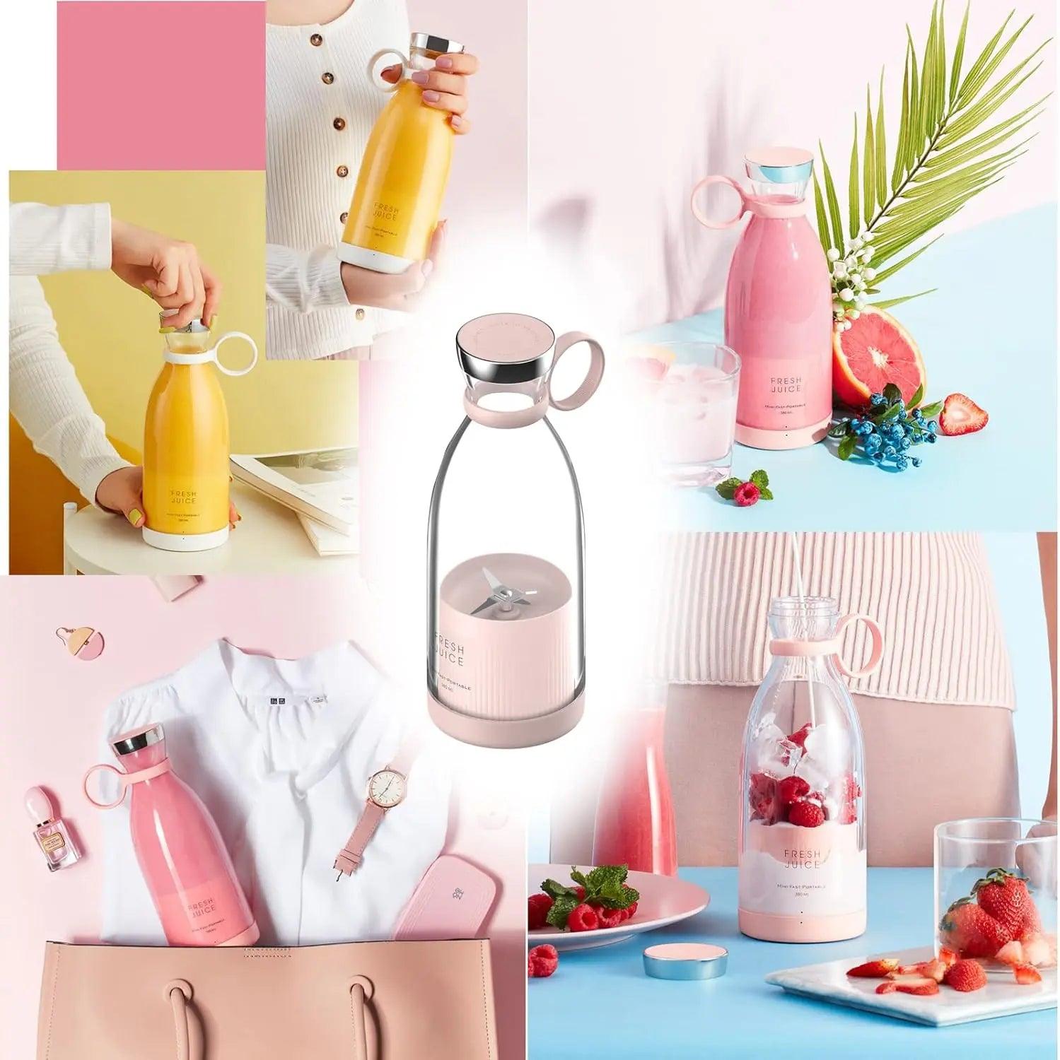 Portable And USB Rechargeable Mini Juicer - osbshop.pk