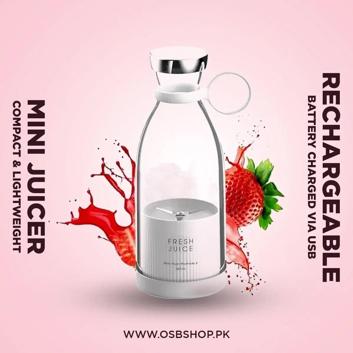Portable And USB Rechargeable Mini Juicer - osbshop.pk