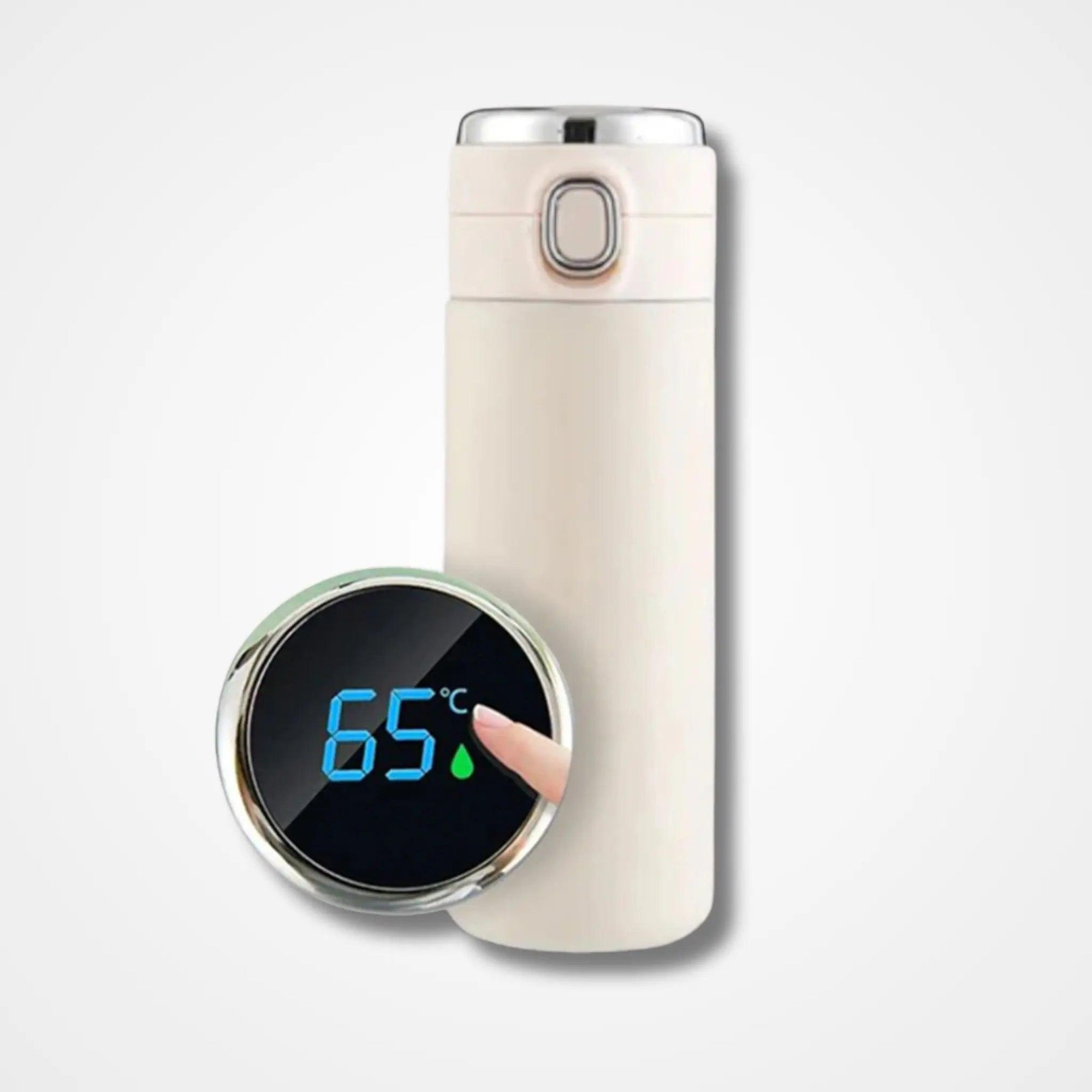 Premium White Temperature Water Bottle - osbshop.pk