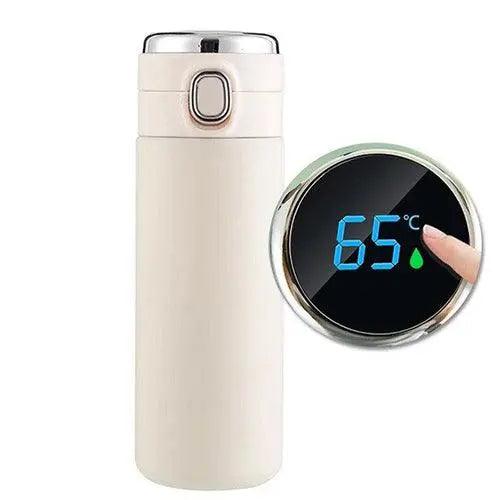 Premium White Temperature Water Bottle - osbshop.pk