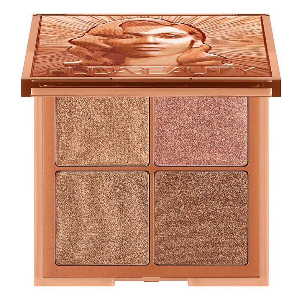 Huda Beauty Mini Glow Obsessions Highlighter Face Palette, 4 Shades osbshop.pk