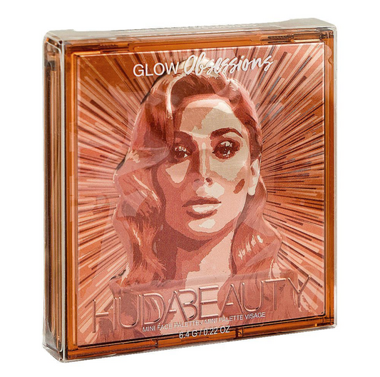 Huda Beauty Mini Glow Obsessions Highlighter Face Palette, 4 Shades