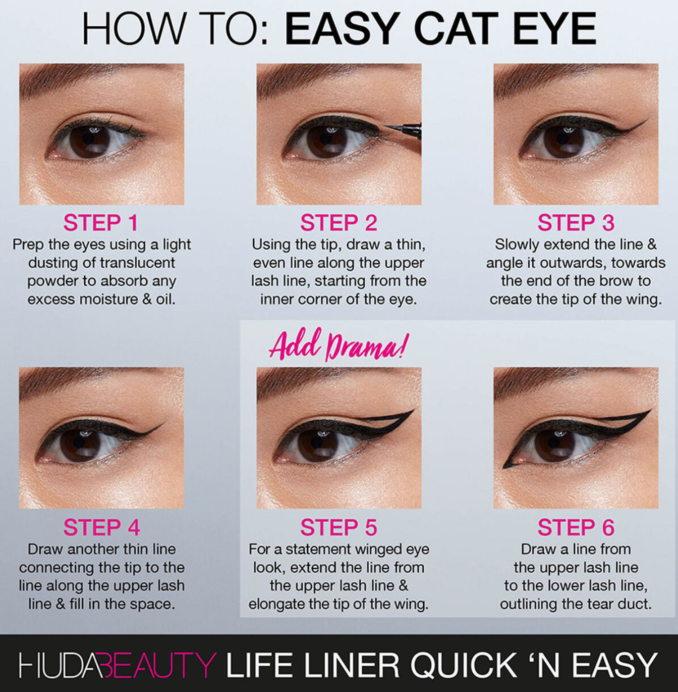 Huda Beauty Life Liner Quick 'N Easy Precision Liquid Eyeliner osbshop.pk