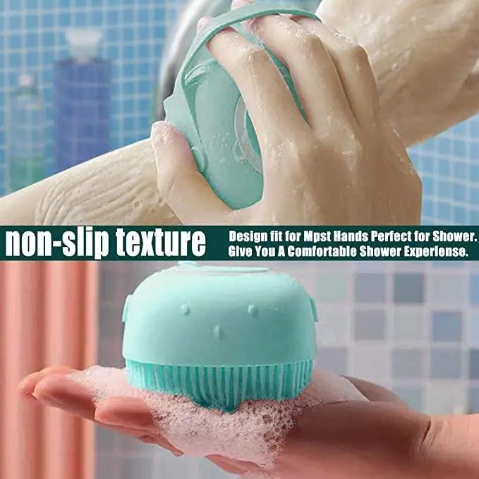 Soft Silicone Shampoo Scalp Shower Hairbrush - osbshop.pk