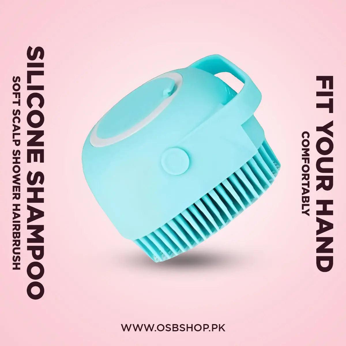 Soft Silicone Shampoo Scalp Shower Hairbrush - osbshop.pk