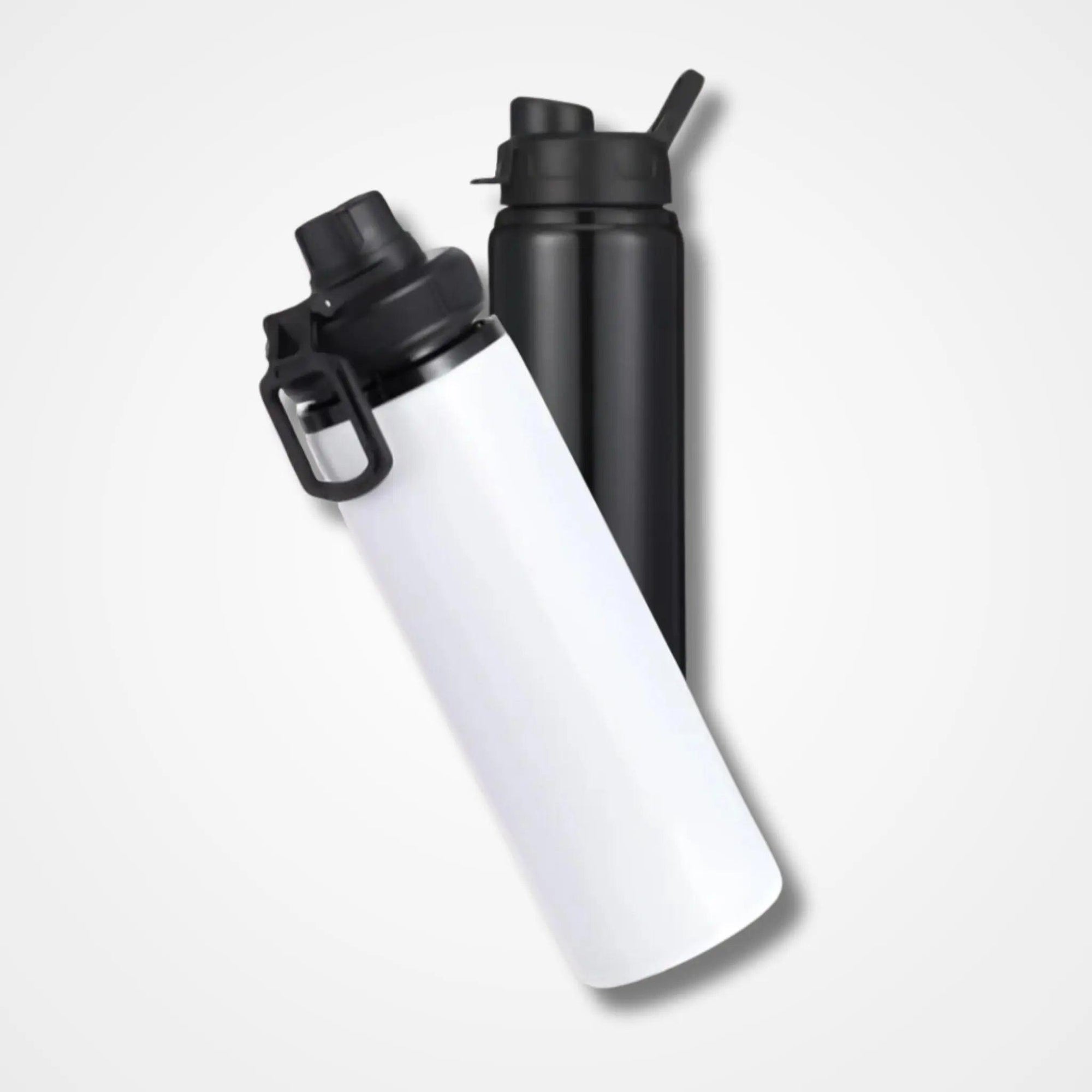 Stainless Steel Bottle Black Plastic Cap - osbshop.pk