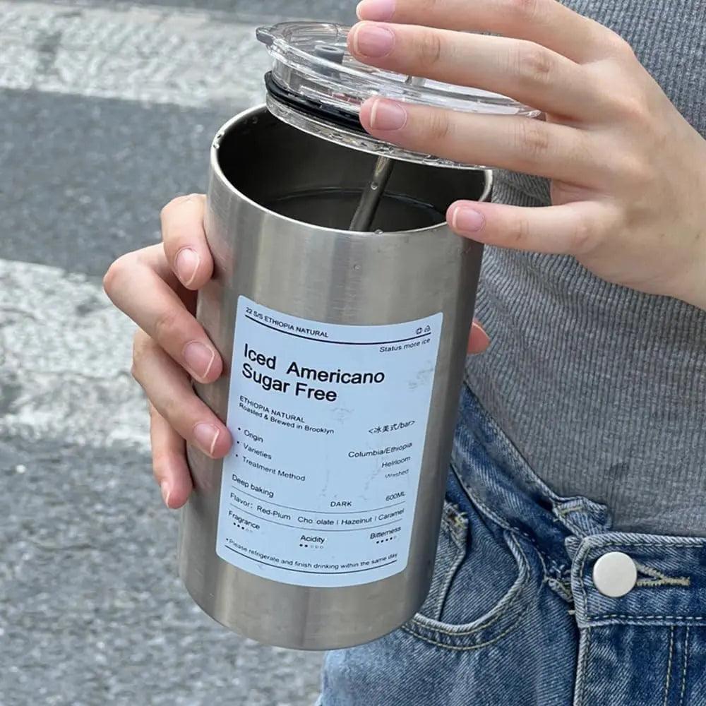 Stainless Steel Iced Americano Coffee Mug - osbshop.pk