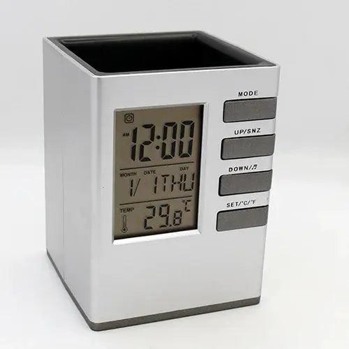 Table Clock with Pen Holder - osbshop.pk