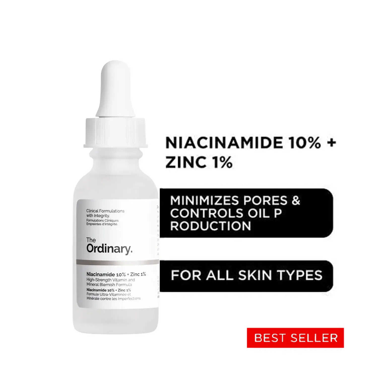Ordinary Niacinamide 10% + Zinc 1% 30ML osbshop.pk