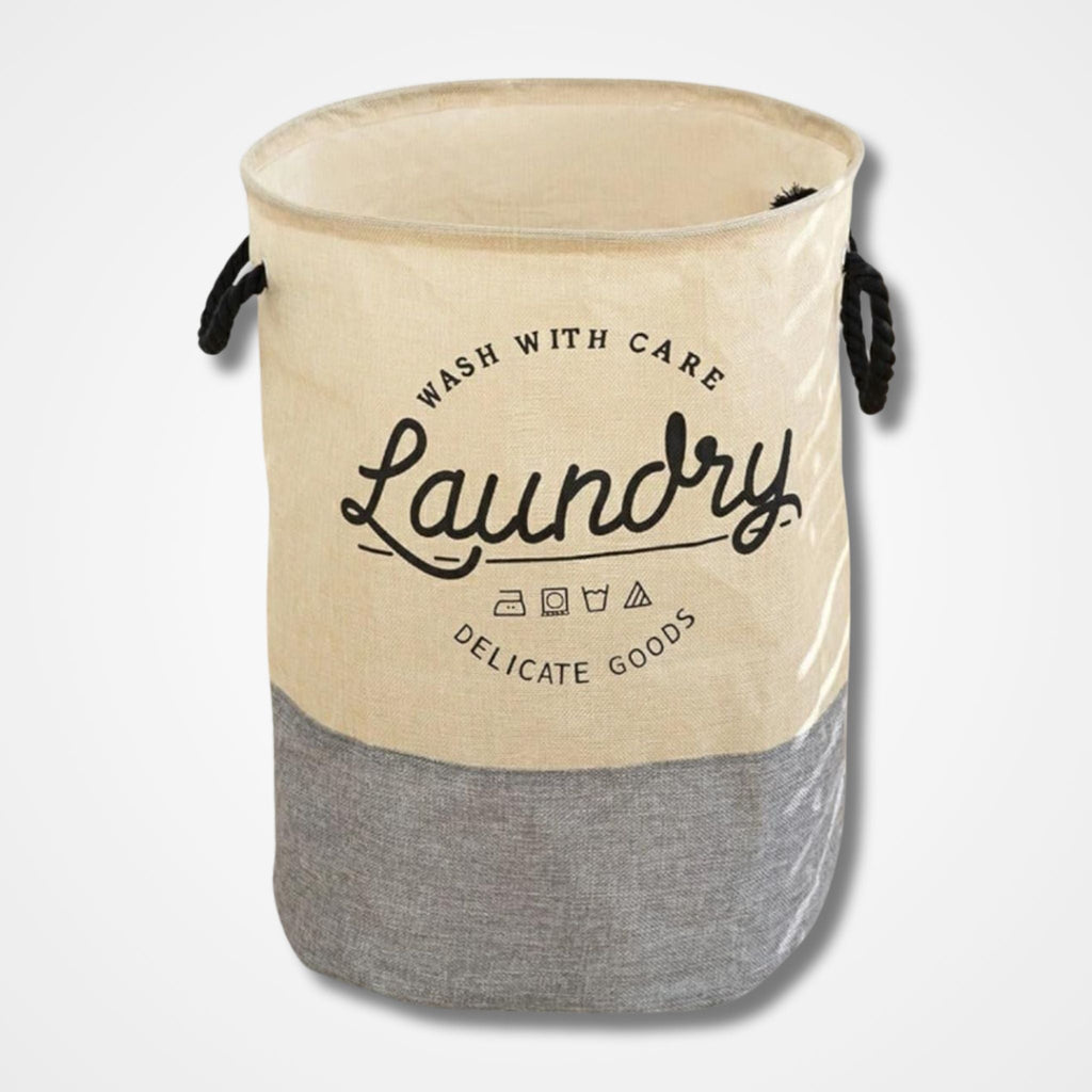 Foldable Cotton Laundry Basket osbshop.pk