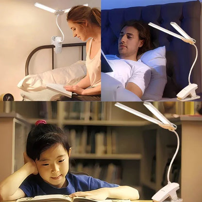 360° Flexible Table Lamp Double Head LED