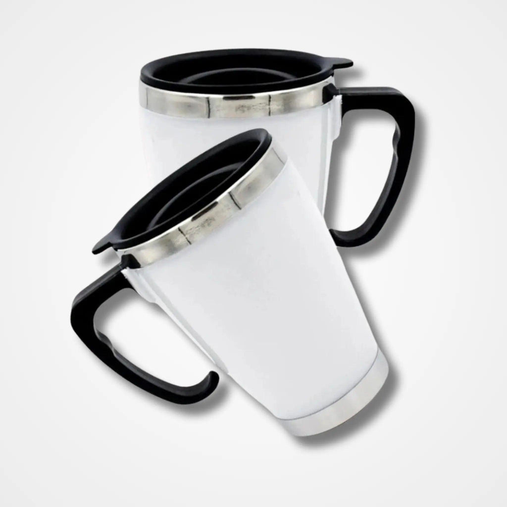 White Stainless Steel Tumbler Mug Medium - osbshop.pk