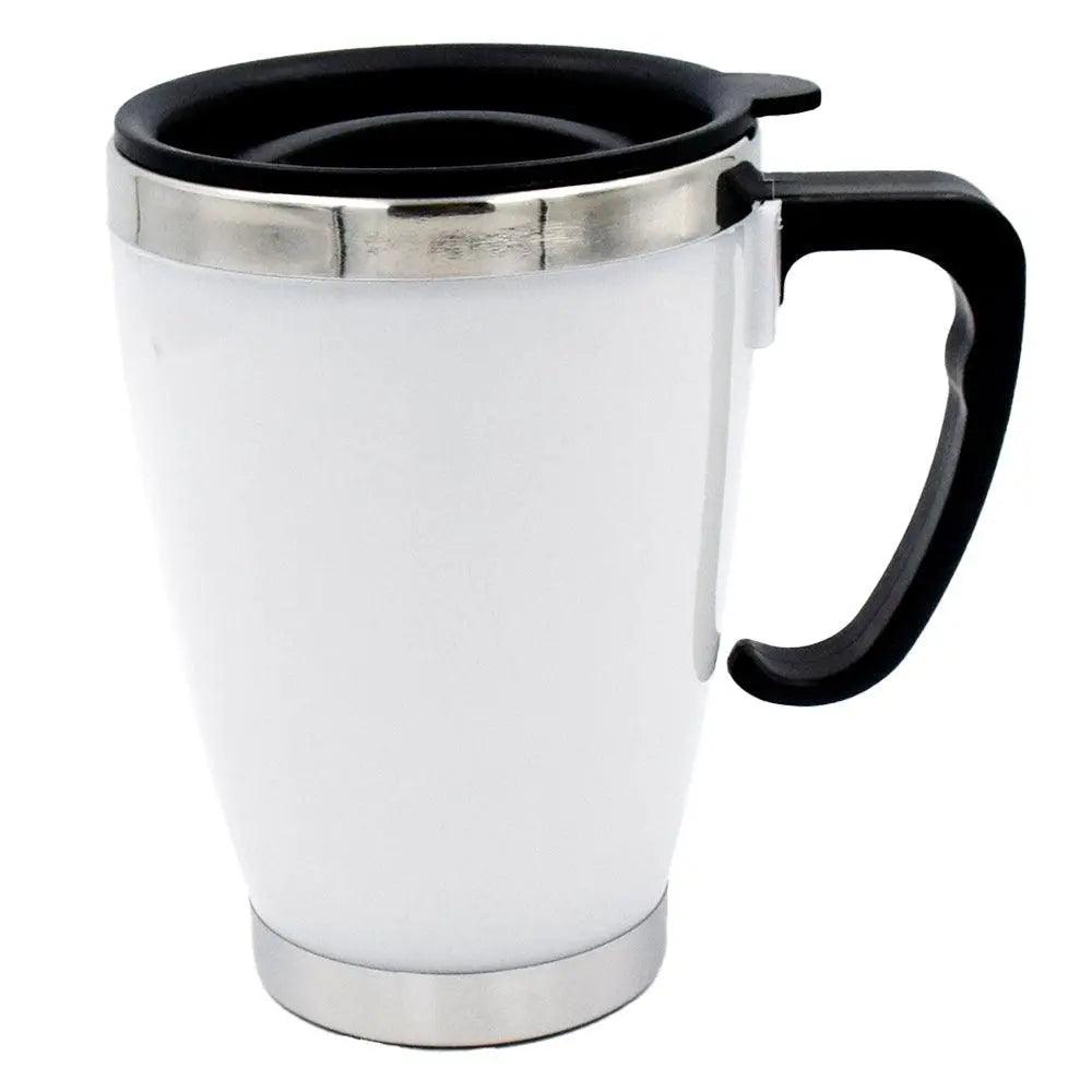 White Stainless Steel Tumbler Mug Medium - osbshop.pk