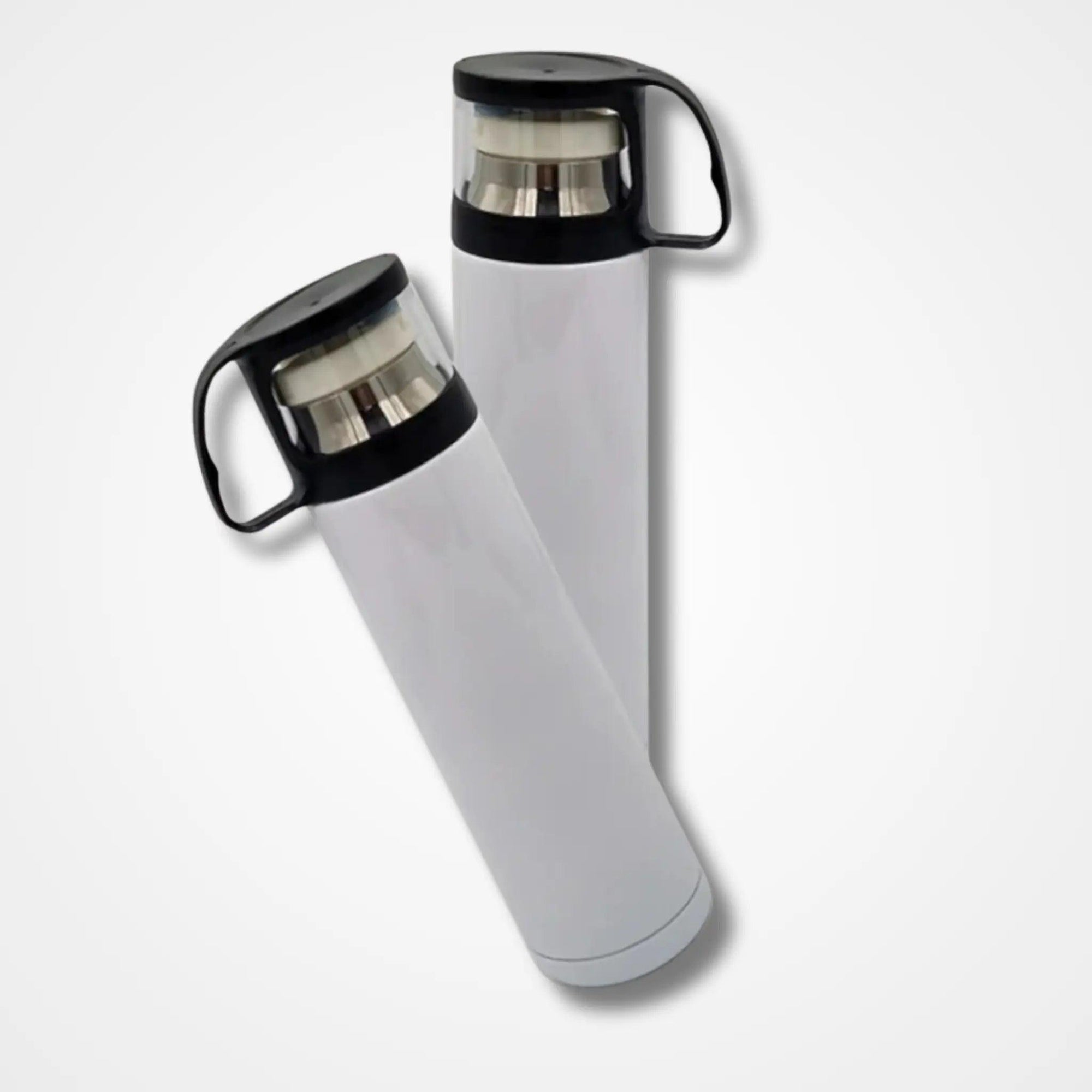 White Stainless Steel Water Bottle - osbshop.pk