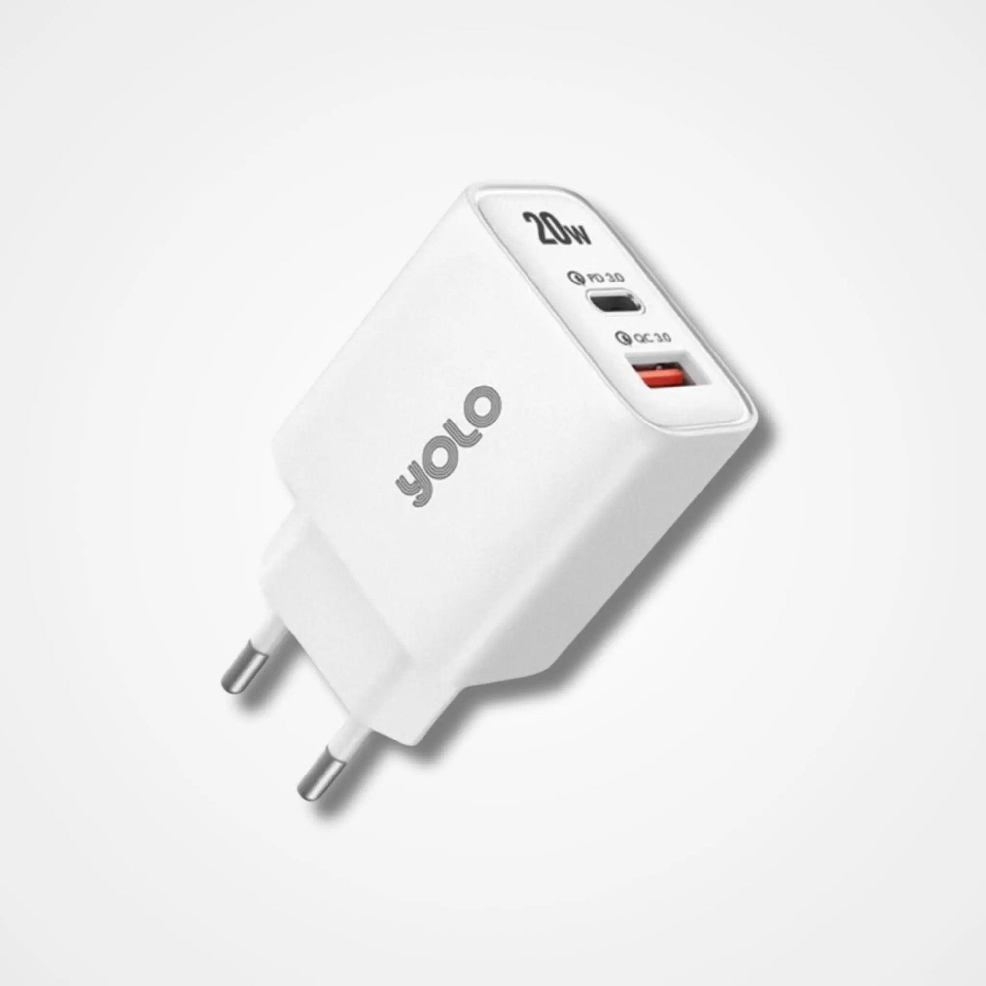 Yolo 20W PD Super Fast Charger - osbshop.pk